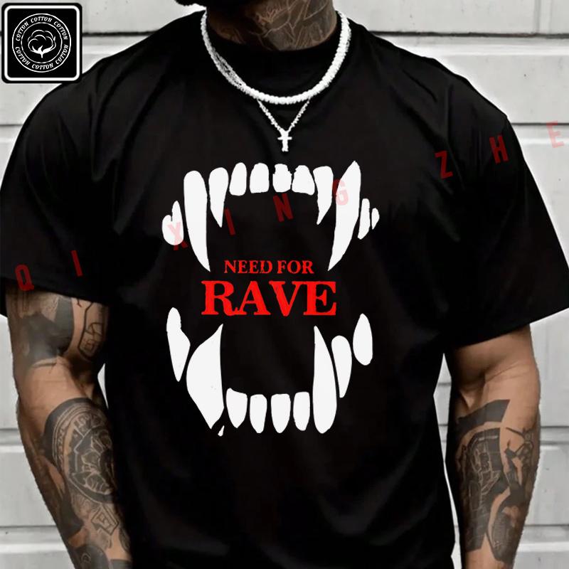 2026 Men T Shirt Need For Rave Graphic Motorcycle T-Shirt Men‘s Summer Short Sleeve Tops Tee