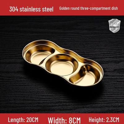 Набор из 3-х нержавеющих мисочек для соусов Molona Gold (10 шт.)