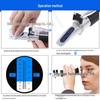 Handheld Refractometer 0-40% Brix Sugar & 0-25% Red/Fruit Wine Concentration Tester