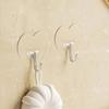 1/10PCS Punch-Free Wall Door Hangers Self Adhesive Storage Racks Multi-function Heart-shaped Hooks