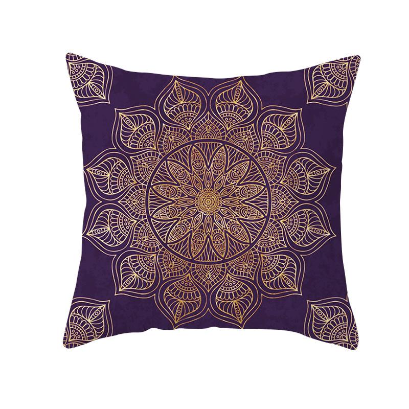 Moroccan Polyester Pillowcase 45x45cm Bohemian Hippie Sofa Cushion Cover Geometric Mancha Lo Print Home Decor Pillowcase