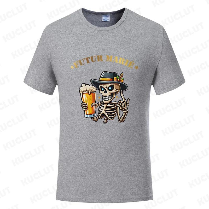 Французская мужская футболка Evg Futur Marié Team Groom Squad Shirt Свадебная футболка Лучшего человека Смешные футболки для холостяцкой вечеринки на прощание с холостой жизнью