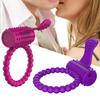 Yousheng Men Cock Ring Ejaculation Delay Vibrate Tongue Design Sexual Stimulation Silicone Men Tentacles Nozzle Penis Ring for Bedroom