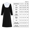 Black Father's Clothing Adult Size Cosplay Costume Gothic Style Nun Costume  Cosplay Events