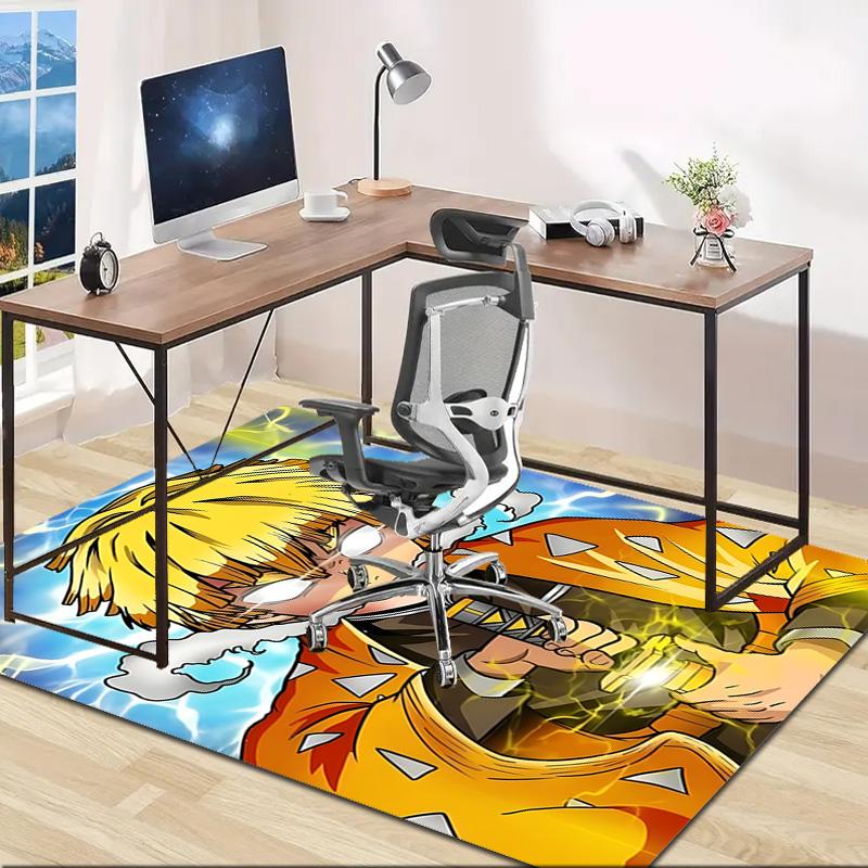 Agatsuma Zenitsu Design Area Rug - Non-Slip, Soft & Cozy Floor Mat for Living Room, Bedroom, Office - Indoor/Outdoor Decorative Carpet