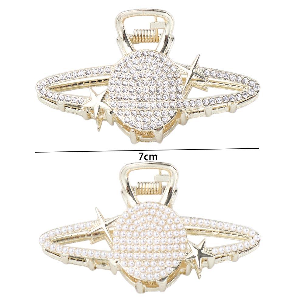 for Thick Hair Ponytail Clip Hair Crab Planet Pearl Claw Clip Korean Style Barrette Women Hair Clip