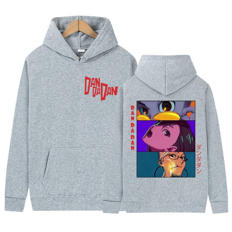 Japan Anime Dandadan Okarun Dan Da Dan Graphic Hoody Mens Women Vintage Oversized Sweatshirt Fashion Harajuku Hoodies Streetwear