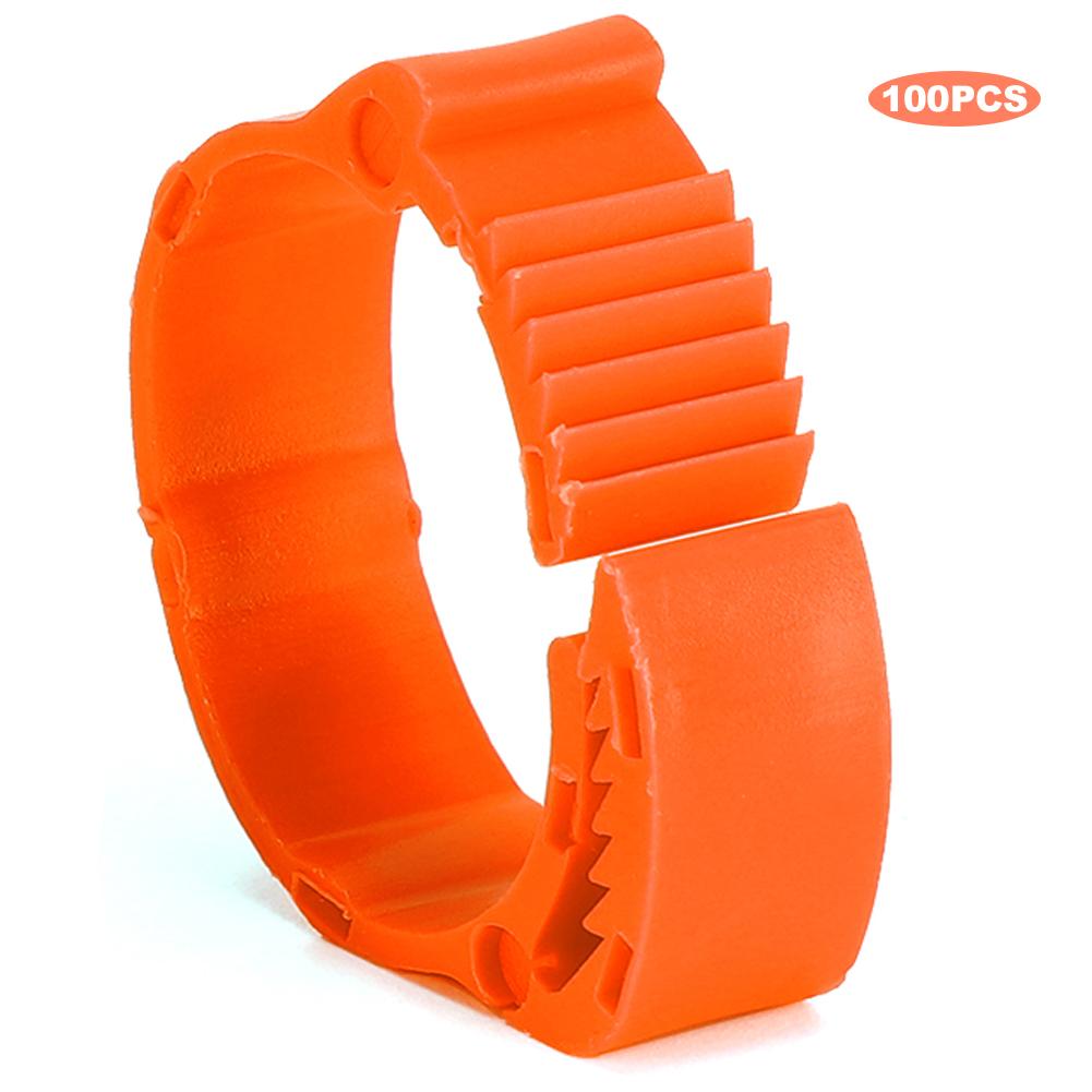 100 шт., кольцо для ног птицы, курица, утка, птица, пряжка, кольцо с зажимом и табличкой для кормления