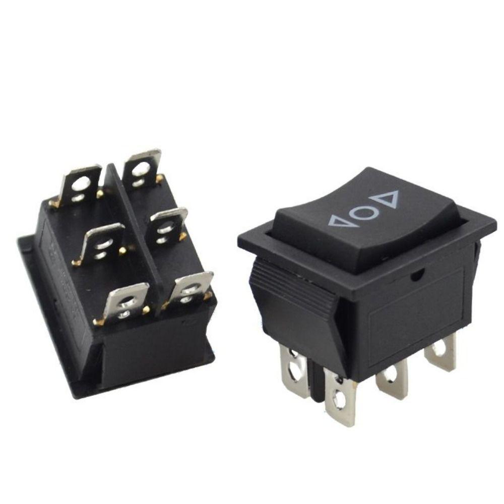 10pcs 6 Pin Terminals Double Reset Switch KCD4 Push Button Switch Electrical Products