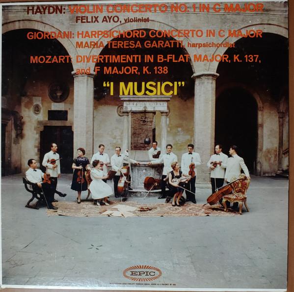 LP Record JOSEPH HAYDN / TOMMASO GIORDANI / W - Violin Concerto No. 1 In C Major /  LC3813 Epic US Classical Used