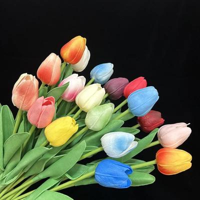 5/10 шт. ПУ Тюльпан Имитация Цветка Искусственные Цветы Поддельные Тюльпаны Реалистичные На ощупь Цветочная Композиция Букет для Дома Свадебный Декор