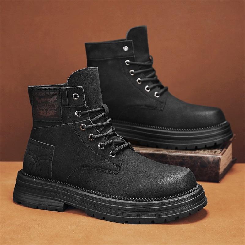 Новые инструменты военные тренировочные альпинистские высокие ботинки из ревеня британские весенние ботинки Martin мужские военные ботинки 2025 пустынные ботинки универсальные