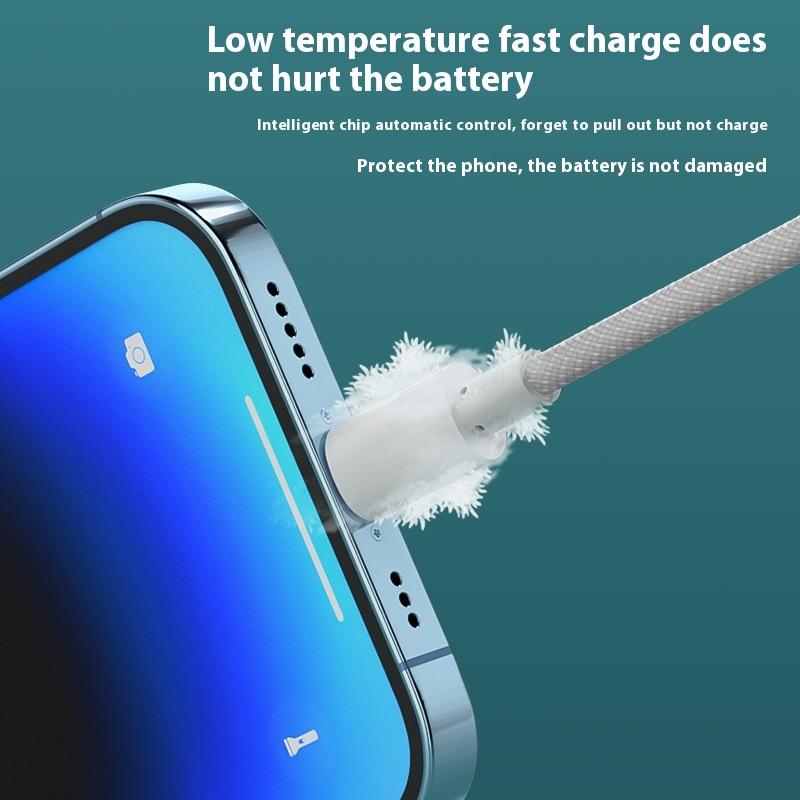 Кабель для передачи данных, плетеный кабель с упаковкой, кабель для быстрой зарядки 100 Вт, двойной кабель для зарядки TypeC