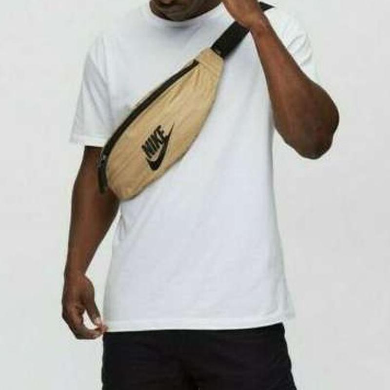 Nike Полиэстеровая сумка кроссбоди, рюкзак, поясная сумка обычная унисекс хаки повседневная BA5750-750