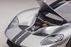 AUTOart 1/12 Scale Ford GT 2017 Metallic Silver/Black Stripes Finished Product 12108
