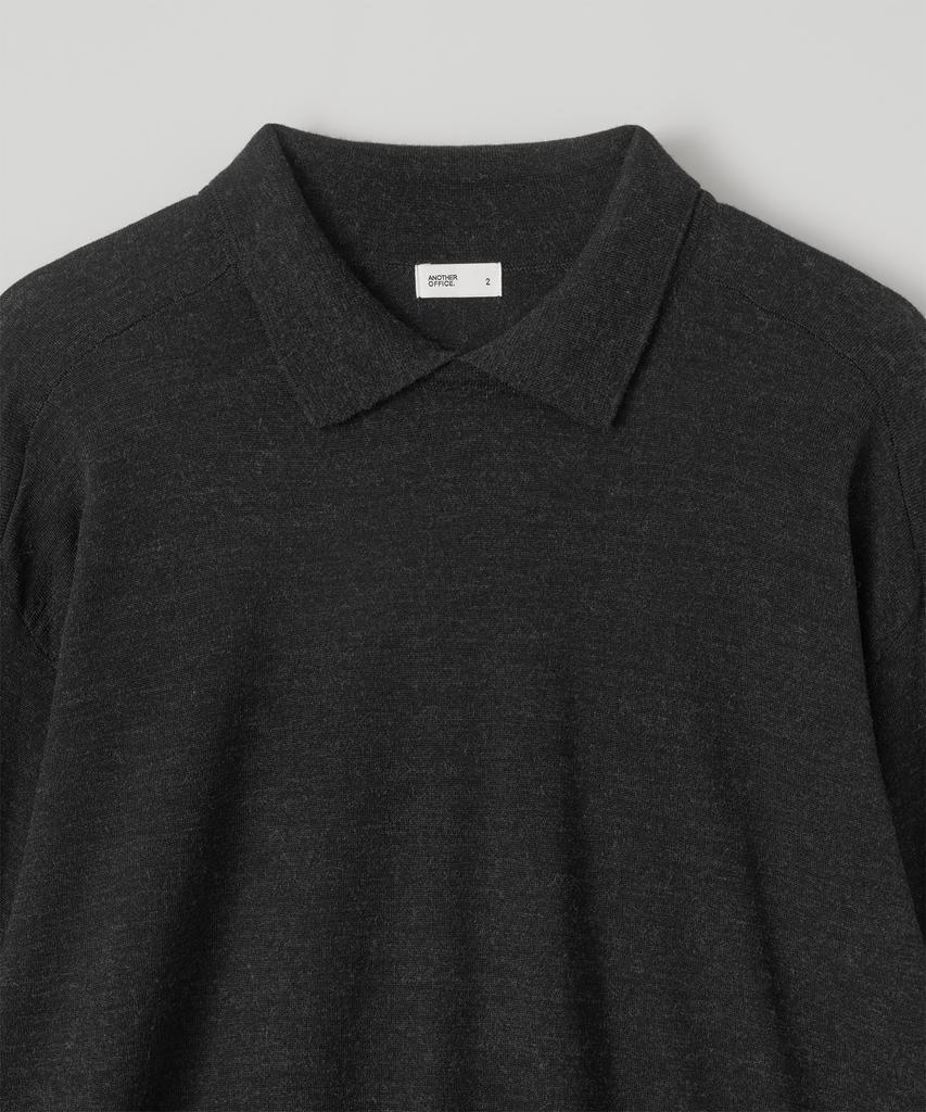 ANOTHER OFFICE Soutien Collar Knit Pullover (Almost Black)