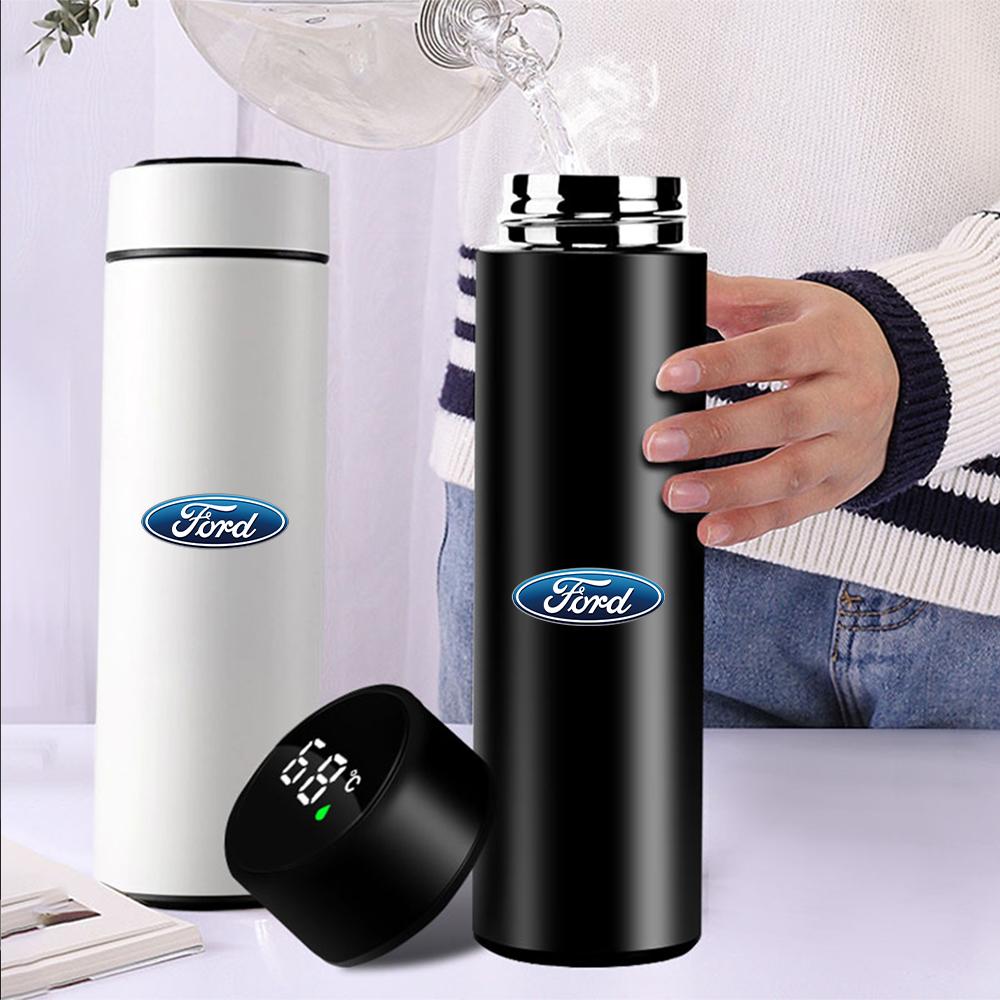 Smart Touch Screen Stainless Thermo Mug Temperature Display For Ford Ranger Focus Kuga Mustang S-MAX Transit Mondeo Fusion Fiest SW3