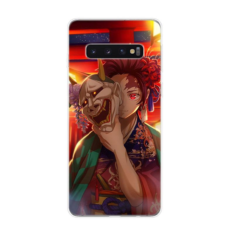 Demon Slayer Kimetsu No Yaiba For Samsung Galaxy S22 Pro S21 S20 FE Ultra S10 S10E Lite S9 S8 Plus S7 S6 Edge Soft Phone Case