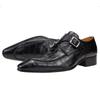 Fashion Classic Wedding Shoes for Men Genuine Leather Dress Shoes Luxury Buckle Monk Strap Office Casual Footwear Fashion & Comfortable