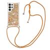 For Samsung Galaxy S24 Ultra TPU Case Quicksand Design Phone Cover with Lanyard
