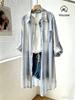 Mid-length Printed Shirt, Long-sleeved Tall-person Shirt, Thin Lightweight Outer Layer, Shawl