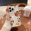 Милый Кошачий Лицо Коллаж Чехол для Телефона Для iPhone 17 Air 16E 16 15 14 11 Pro Max Plus 13 12 Mini 8 7 X Прозрачный Ударопрочный Чехол