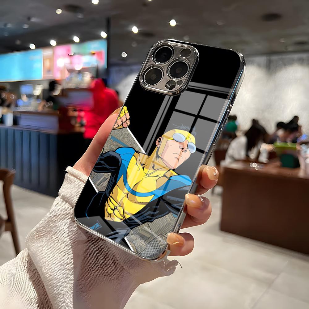 Неубиваемый Мультяшный Популярный Чехол Для Телефона Для IPhone 17 Pro Max 15 Pro 16 14 Plus 12 13 Mini 11 Pro Ударопрочный Электрооцинкованный Стекло