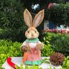 Фигурка кролика, украшение для стола, очаровательный внешний вид, яркое выражение лица, статуэтка кролика, украшение для пасхальной вечеринки
