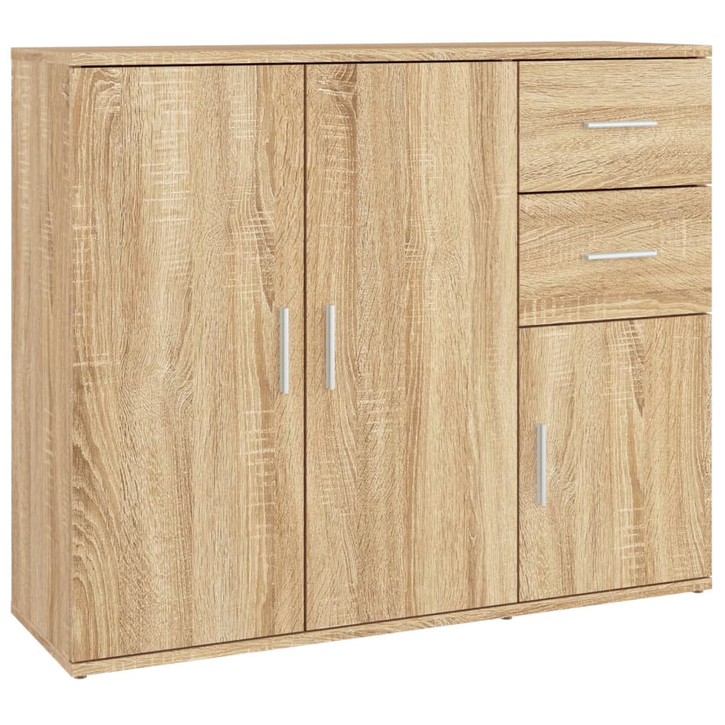 Vidaxl Szafka, Dąb Sonoma, 91X29,5X75 Cm, Materiał Drewnopochodny