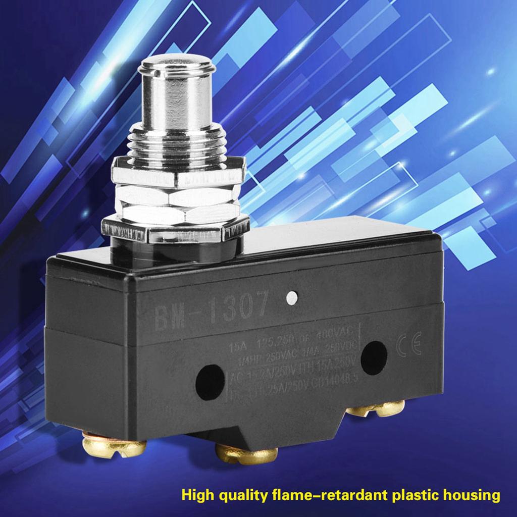 1Pc Micro Switch Momentary Limit Switch Snap Action Silver Contacts (BM1307)