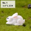 Craft Easter Decoration Resin Bunny Statue Miniature Rabbit Figurine Micro Landscape Fairy Garden