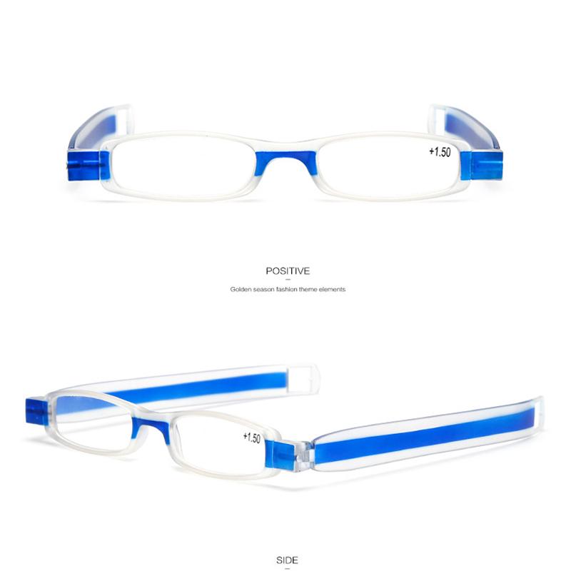 Портативные квадратные складные очки для чтения, вращающиеся на 360 градусов, пресбиопические, складные очки для чтения, унисекс