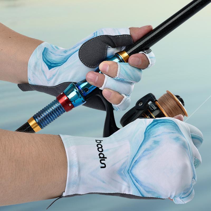 Half finger fishing gloves, breathable and non slip Lycra high elasticity fishing, running, cycling, sports gloves P111439