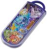 Skater Antibacterial Slide Trio Set Size Made in Children's (Lunch Box, Chopsticks, Spoon, Fork) - Pokémon Design, 22, Boys, Japan, TACC2AG-A