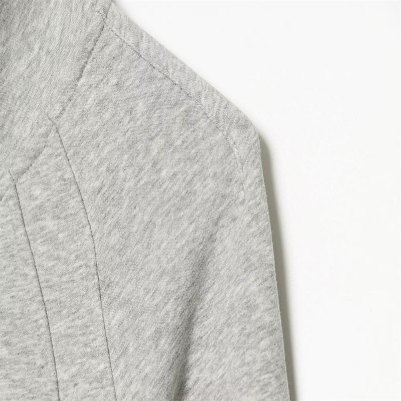 Womens Short Stand Collar Zip Jacket Sporty Slim Fit Long Sleeve Coat With Pockets Casual Commute Style