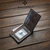 Baellerry Carbon Fiber Texture Short Wallets for Men Fashion Business ID Card Holder Bi-fold Wallet Hasp Coin Purse