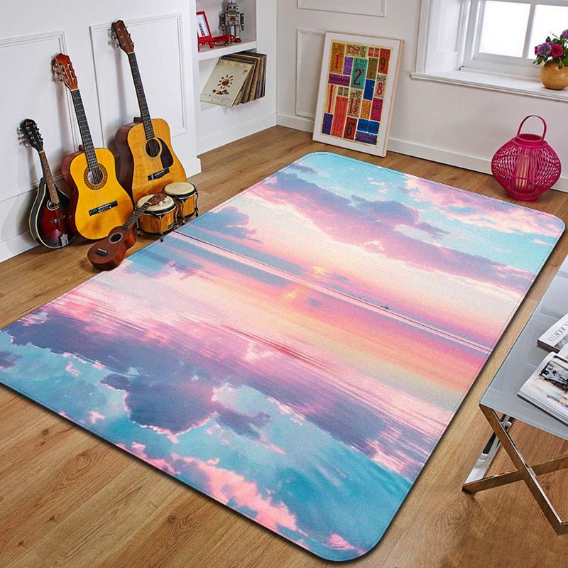 Ковер с принтом C-Clouds Модный коврик для йоги Нескользящий ковер Украшение спальни Уличный ковер Спальня Подарок на день рождения