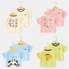 Одежда для малышей, повседневные футболки с короткими рукавами, летняя одежда для мальчиков и девочек, детские летние топы с половиной рукавов