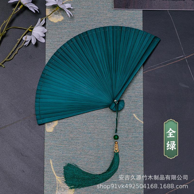 Japanese Classical Folding Fan Chinese Retro Style Small and Exquisite Hanfu Dance Fan Portable Easy To Open and Close