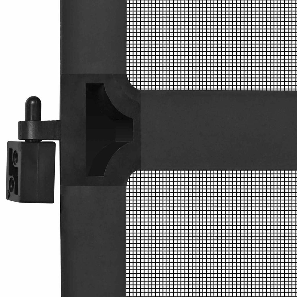 Поворотная москитная сетка Антрацит и Черный 120 x 240 см