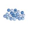 Assortment. Wooden Beads , FSC 100%, 8mm , Light Blue Tones, Polished, 84 Pcs