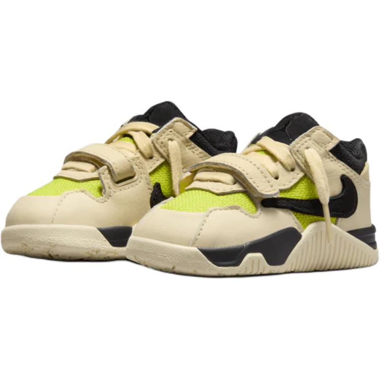 Детская обувь Travis Scott x Jordan Jumpman Jack TR Mid top Бежевый/Черный/Желтый для младенцев и малышей FJ2852-102