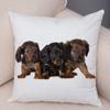 Mini Dachshund Cushion Cover Decor Pet Animal Pillowcase Sofa Home Children's Room Pillowcase