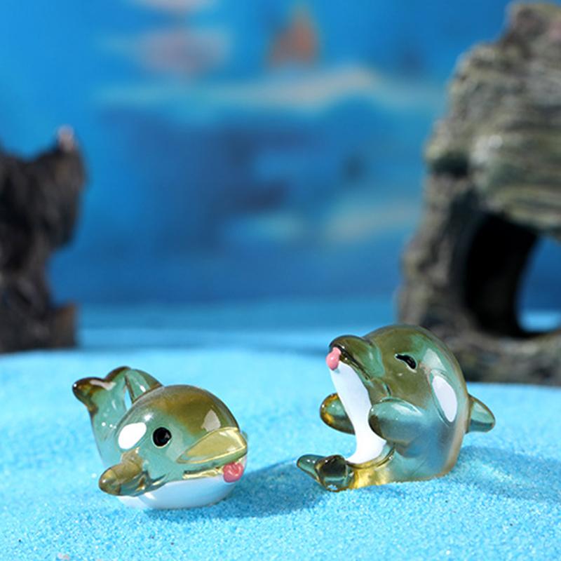 Морские животные Модели Украшения Акула Кит Морская рыба Модель Бонсай Фигурка Миниатюрные Украшения для аквариума Ландшафтные украшения Микро Декор