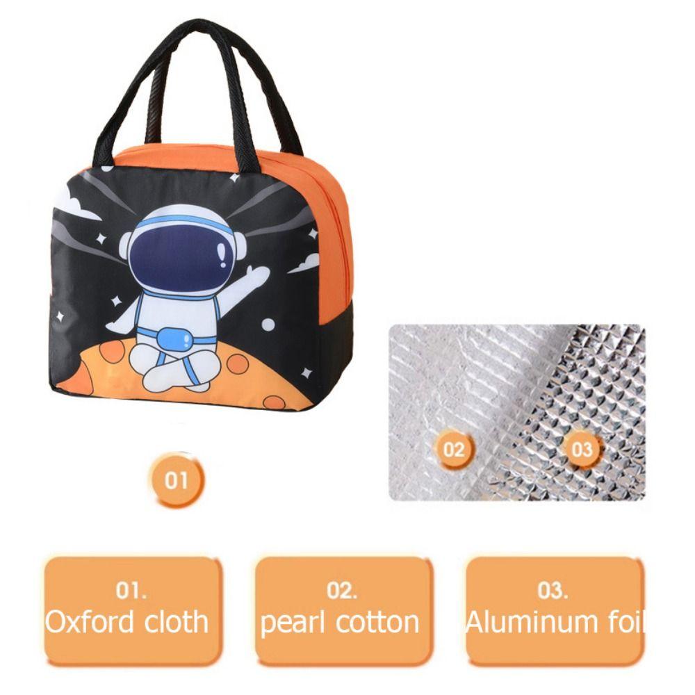 Cartoon Thermal Meal Tote Bag Thickened Portable Lunch Box Practical Food Storage Bag  School