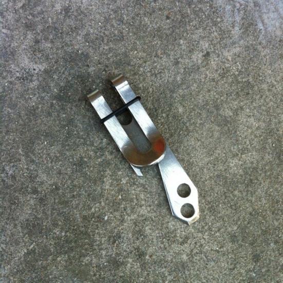 Зажим для денег, многофункциональный мини-тонкий кошелек из нержавеющей стали, минималистичный карабин, крючки-защелки