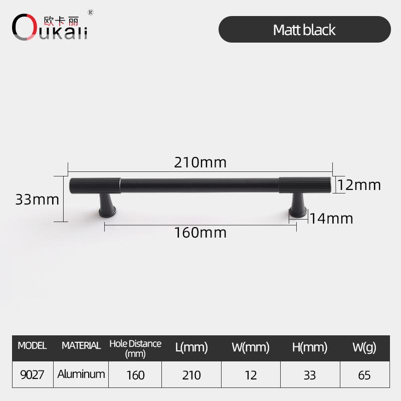 Oukali American Style Antique Aluminum Cabinet Door Handles Furniture Pulls for Kitchen Closet & Wardrobe Drawer Handles