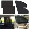 4pcs Magnetic Car Sun Shade Curtain Car Side Window Sunshades Breathable Sun Visor Mesh Summer UV Protection Window Film Cover