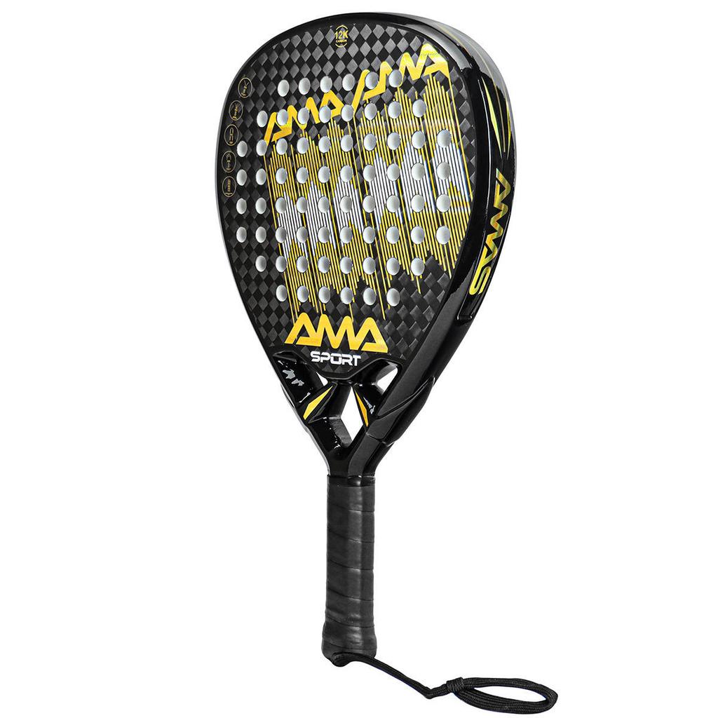 AMASSORT Paddle Теннисная ракетка из углеродного волокна Популярная теннисная ракетка 3K, 12K, 18K, полностью карбоновая ракетка