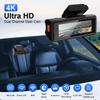 Новый 4K видеорегистратор - Двойная камера, Автомобильный DVR с WiFi, Запись передней и задней камер 4K+2.5K, Мониторинг парковки, G-сенсор, Запись в циклическом режиме